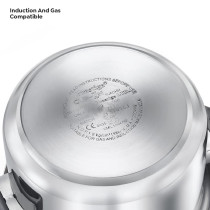 Prestige Svachh FLIP-ON SS Pressure Cooker 22 cm-5 Litre, With Glass Lid, Silver, MPF20157