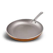 Prestige Ultra 25Cm/10 Inch, Frypan With Pan Holder, Orange, PR22607