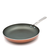 Prestige Ultra 25Cm/10 Inch, Frypan With Pan Holder, Orange, PR22607