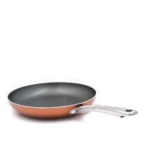 Prestige Ultra 25Cm/10 Inch, Frypan With Pan Holder, Orange, PR22607