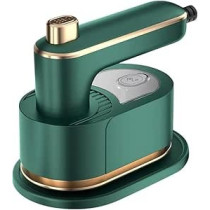 Yu Well Portable Handheld Steam Iron Mini Travel, Iron Fabric Garment, Ironing Wrinkles Removing Lightweight Steamer For Home Office Travel, Green