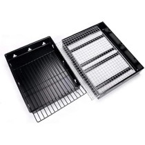 Yu Well Barbecue Grill Stand Stainless Steel, Bbq Grill For Charcoal And Salad Grill Cooking Suitable For Outdoor Vacation Cooking With Friends And Family, Black