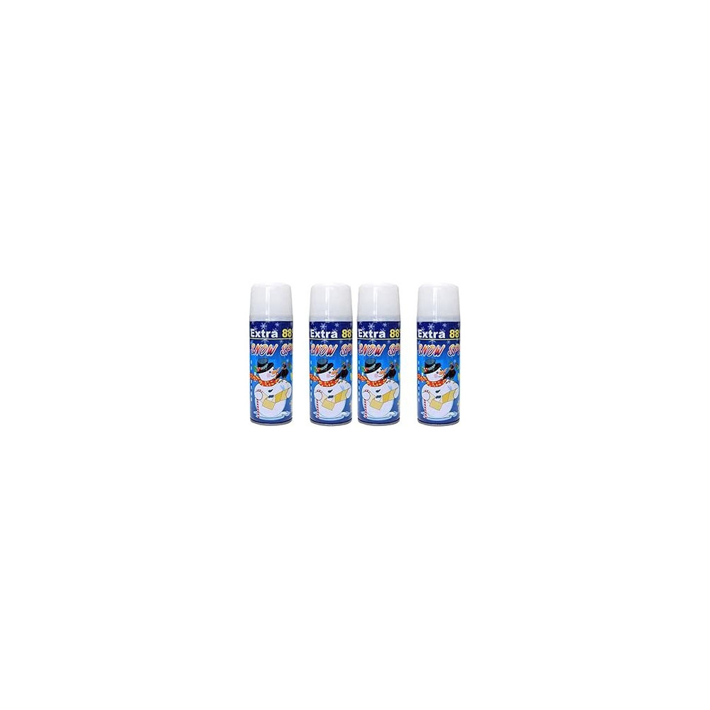 Yu Well Crazy Snow Spray For Christmas Tree Decoration Birthday Festival Party Celebrations, 4Pc-250Ml