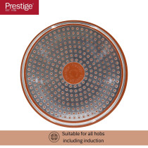 Prestige Ultra 29Cm Flat Tawa With Pan Holder, Orange, PR22610