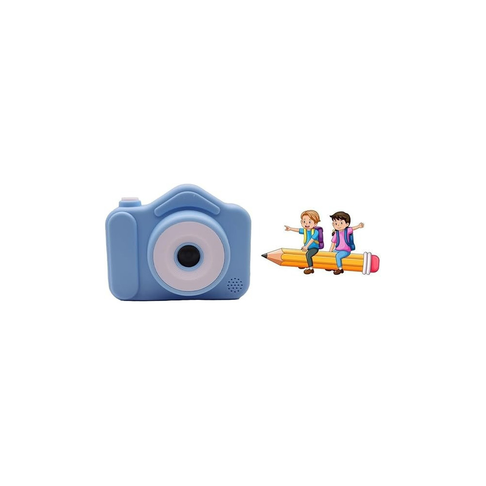 Yu Well Kids Camera Gifts With Soft Silicone Shell For 4 To 8 Year Old Kids, Blue