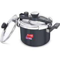 Prestige Svachh Clip-on 5 Litre Hard Anodised Pressure Cooker, Black, MPCHA20242