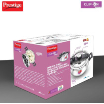 Prestige Svachh Clip-on 5 Litre Stainless Steel Pressure Handi, Silver, MPCH20233