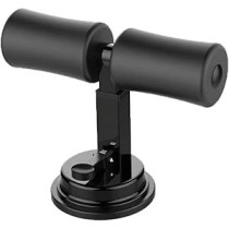 Yu Well Suction Sit Up Floor Bar With Strong Suction Cup For Men And Women Portable 3 Level Adjustable Gym Equipment For Home And Gym Workout, Black