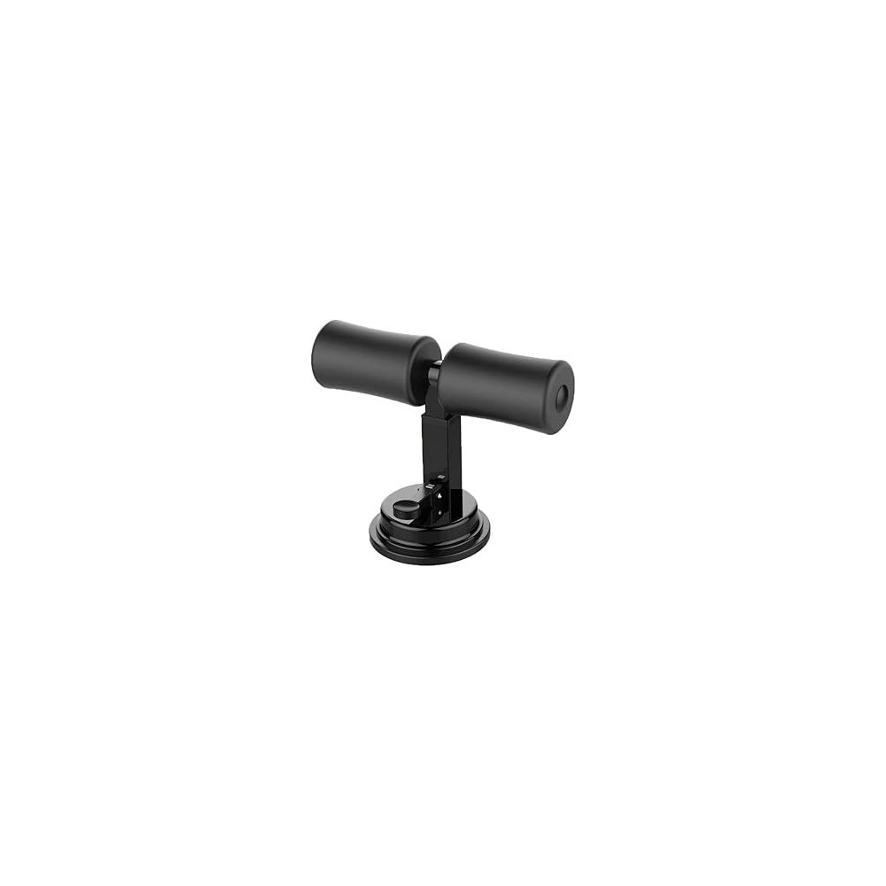 Yu Well Suction Sit Up Floor Bar With Strong Suction Cup For Men And Women Portable 3 Level Adjustable Gym Equipment For Home And Gym Workout, Black