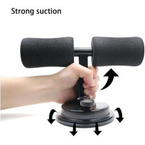 Yu Well Suction Sit Up Floor Bar With Strong Suction Cup For Men And Women Portable 3 Level Adjustable Gym Equipment For Home And Gym Workout, Black