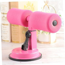 Yu Well Suction Sit Up Floor Bar With Strong Suction Cup For Men And Women Portable 3 Level Adjustable Gym Equipment For Home And Gym Workout, Pink
