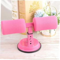 Yu Well Suction Sit Up Floor Bar With Strong Suction Cup For Men And Women Portable 3 Level Adjustable Gym Equipment For Home And Gym Workout, Pink