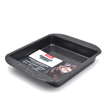 Prestige Granite Square Cake Pan 9 Inch, Nonstick Professional Bakeware Mould, Black, PR48758