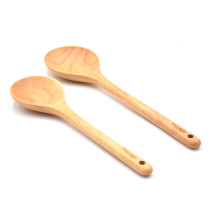 Prestige Solid Spoon Set Quality Kitchen Utensils For Cooking And Serving, 2-Piece Wooden Spoon Kit, Brown, PR48875