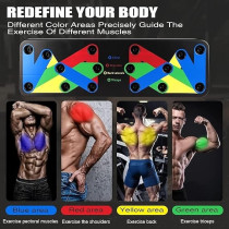 Yu Well Push Up Board 9 In 1 Multi-Function Push Up Stand, Portable Home Gym For Men And Women, Strength Training Equipment, Ergonomic Push up Handles For Floor To Strengthen Arms, Core And Back