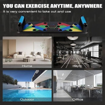 Yu Well Push Up Board 9 In 1 Multi-Function Push Up Stand, Portable Home Gym For Men And Women, Strength Training Equipment, Ergonomic Push up Handles For Floor To Strengthen Arms, Core And Back