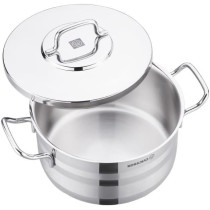 Korkmaz Astra Stainless Steel Pot, 20 cm Size, 2 Liter Capacity, Silver, KA2023