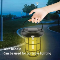 Yu Well Solar Portable Motion Sensor Wall Hanging Lantern For Outdoor Lighting And Camping, Solar Hanging, 4 Pieces
