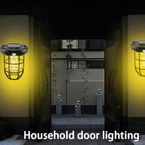 Yu Well Solar Motion Sensor Wall Hanging Lantern For Outdoor Camping Lighting, Solar Hanging, 6 Pieces