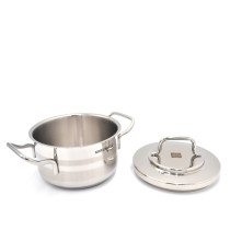 Korkmaz Astra Stainless Steel Pot, 18 cm Size, 2 Liter Capacity, Silver, KA2022