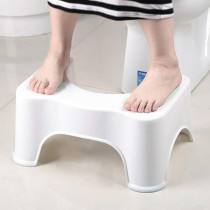 Yu Well Non Slip Bathroom Toilet Stool Toilet Foot Stool For Better Bowel Movement, White And Pink, 1