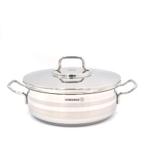 Korkmaz Astra Short Casserole, 26 cm Size, Silver, KA2035