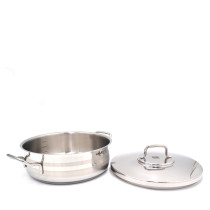 Korkmaz Astra Short Casserole, 26 cm Size, Silver, KA2035