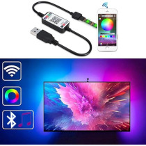 Yu Well 10M RGB LED Strip Light With Bluetooth App Control Function For Home Living Bedroom Decoration, Music Sync, Color Changing Sequence For Mood Creation LED Strip Light, 10M, RGB Plus App Ctrl