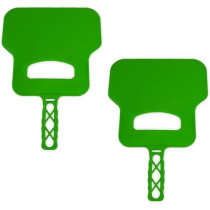 Yu Well Barbecue Blower-Hand Fan Green, Plastic, 2 Pieces