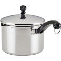 Farberware Classic Stainless Steel Cookware Pots and Pans Set, 15-Piece Cooking Set, FB50049, Silver