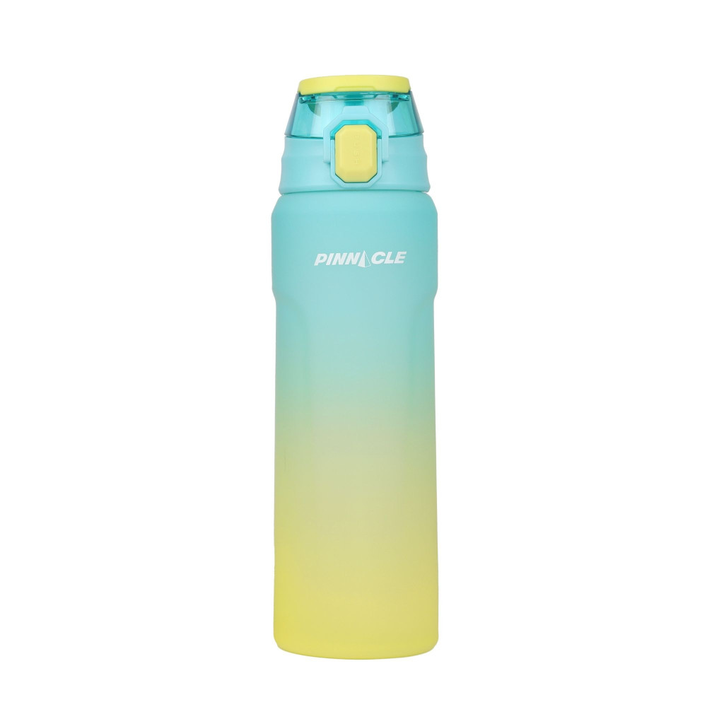 Winsor Pinnacle Wave Hydration Bottle 1000 Ml, Leak-Proof Water Bottle with Protein Shaker Ideal for Gym, School, and Outdoor Sports, Blue/Yellow, WPHY-B-1016