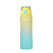 Winsor Pinnacle Wave Hydration Bottle 1000 Ml, Leak-Proof Water Bottle with Protein Shaker Ideal for Gym, School, and Outdoor Sports, Yellow/Blue, WPHY-G-1017