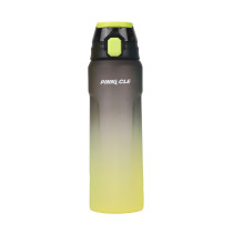 Winsor Pinnacle Wave Hydration Bottle 1000 Ml, Leak-Proof Water Bottle with Protein Shaker Ideal for Gym, School, and Outdoor Sports, Black/Yellow, WPHY-BL-1018