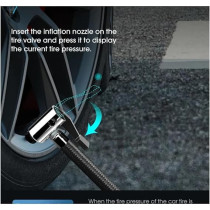 Yu Well Portable Tire Inflator Long Cable For Car, Bicycle, Motorcycle, Air Boat And Other Inflatables, Gauge