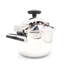 Korkmaz Stainless Steel Pressure Cooker 5 Liter, Aluminium Capsul Base Turkish Pressure Cooker with Heavy Lid, Silver, KA773-03