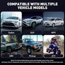 Yu Well Portable Tire Inflator Long Cable For Car, Bicycle, Motorcycle, Air Boat And Other Inflatables