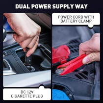 Yu Well Portable Tire Inflator Long Cable For Car, Bicycle, Motorcycle, Air Boat And Other Inflatables