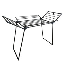 Winsor Cloth Drying Foldable Stand 21 Meters Strong And Durable Tubes With Rust Proof Powder Coating Clothes Dryer Drying Stand Laundry Heavy Duty Clothing Racks, WR80826, Black