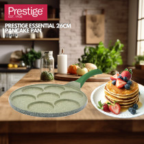 Prestige Pancake Maker Pan Nonstick Pancake Griddle Pan Induction Crepe Pan Nonstick Pancake Griddle for Kids, Green, PR81129