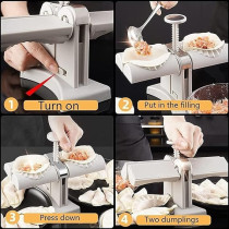 Yu Well Automatic Dumpling Maker, Kitchen Gadgets Simple Fast Operation, Manual