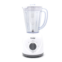 Prestige 2 in 1 Stand Blender 1.5 Ltr 400W, Blender with Grinder Mills Stainless Steel Blades and Two Pulse Control for Fine and Grinding of Coffee Herbs, White, PR81529
