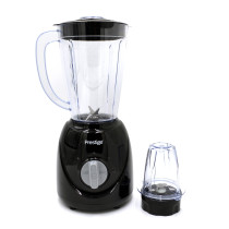 Prestige 2 in 1 Stand Blender 1.5 Ltr 400W, Blender with Grinder Mills Stainless Steel Blades and Two Pulse Control for Fine and Grinding of Coffee Herbs, Black, PR81530