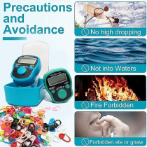 Yu Well 5 Digit Electronic Digital Tally Counter With Reset Button Handheld Lcd Tally Counter, 4