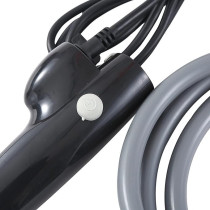 Yu Well Portable Outdoor Shower Battery Powered Compact Handheld Rechargeable Camping Showerhead, Orange/Grey