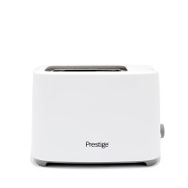 Prestige Toaster 2 Slice Bread Toaster Machine with 7 Settings Adjustable Browning Control Cancel Function Removable Crumb Tray Automatic Pop Up, 700w, White, PR81533