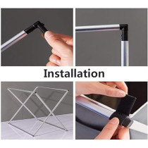 Yu Well Large Laundry Basket Bags Foldable, Laundry Hamper Portable Dirty Clothes Bag Sorter With Handle, Large Capacity Fabric Washing Storage Baskets For Bathroom Bedroom Home, Black-Grey, 2 Pocket