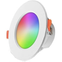Yu Well Smart Wifi LED Recessed Downlight Tuya Smart Dimmable RGBWC Multicolour Dimmable Spot Light App Remote Control Compatible With Alexa Google Assistant, 10 Watts, Pack Of 1