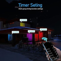 Yu Well Smart Wifi LED Recessed Downlight Tuya Smart Dimmable RGBWC Multicolour Dimmable Spot Light App Remote Control Compatible With Alexa Google Assistant, 10 Watts, Pack Of 5