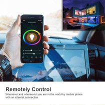 Yu Well Smart Wifi LED Recessed Downlight Tuya Smart Dimmable RGBWC Multicolour Dimmable Spot Light App Remote Control Compatible With Alexa Google Assistant, 10 Watts, Pack Of 5