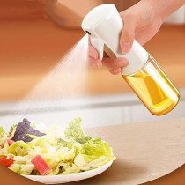 Yu Well Glass Spray Bottle, Olive Oil Sprayer, For BBQ, Salad, Baking, Grilling, White, 200 ml